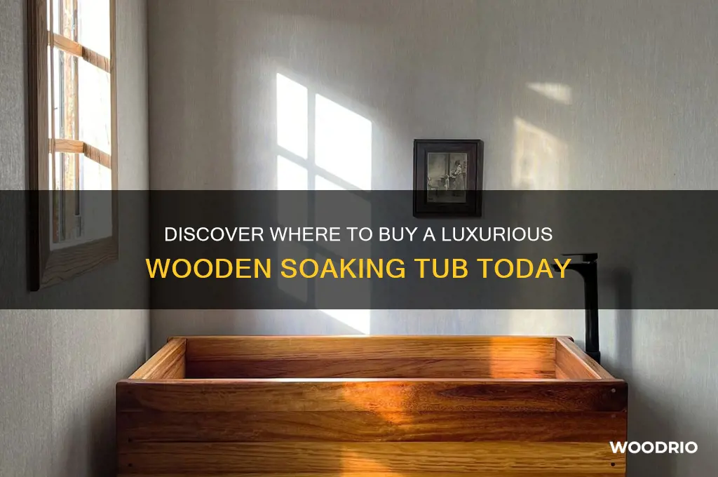 where can i buy a soaking tub made of wood