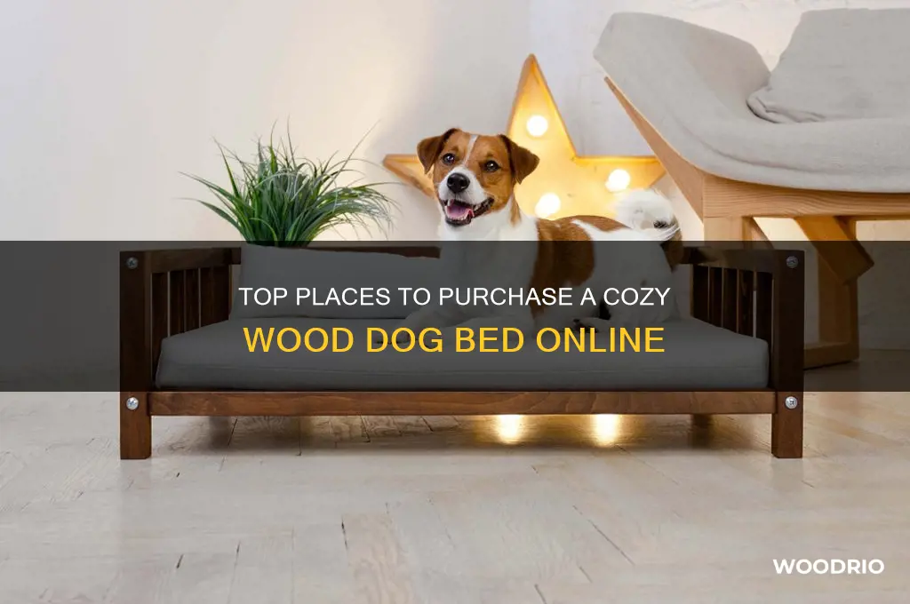 where can i buy a wood dog bed