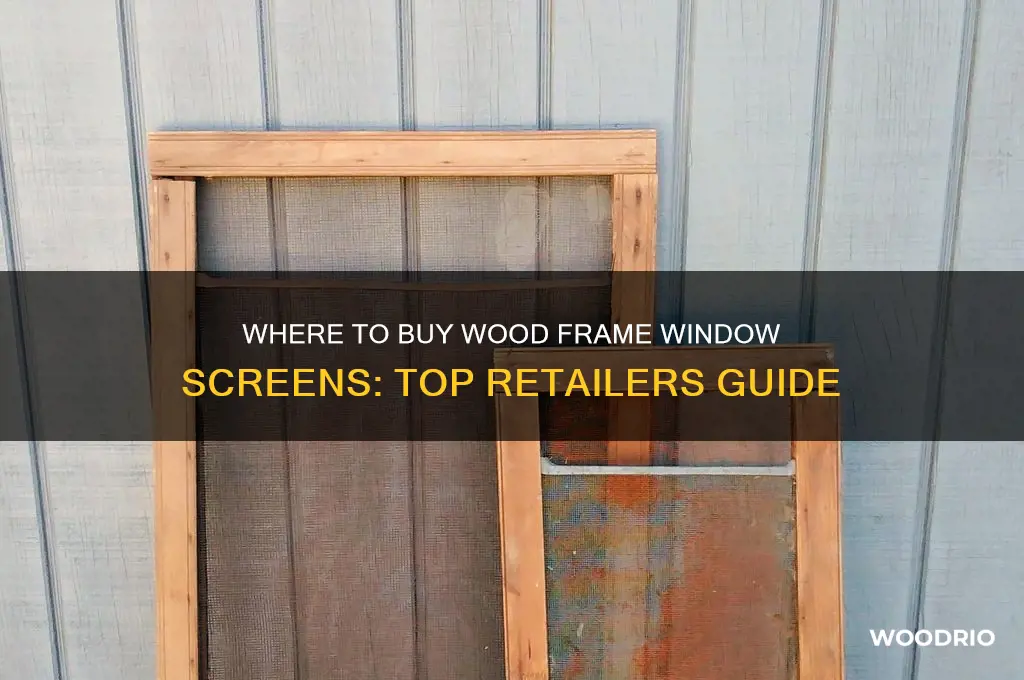 where can i buy a wood frame window screen