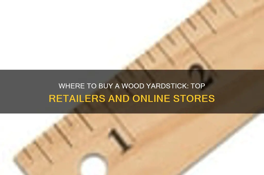 where can i buy a wood yardstick