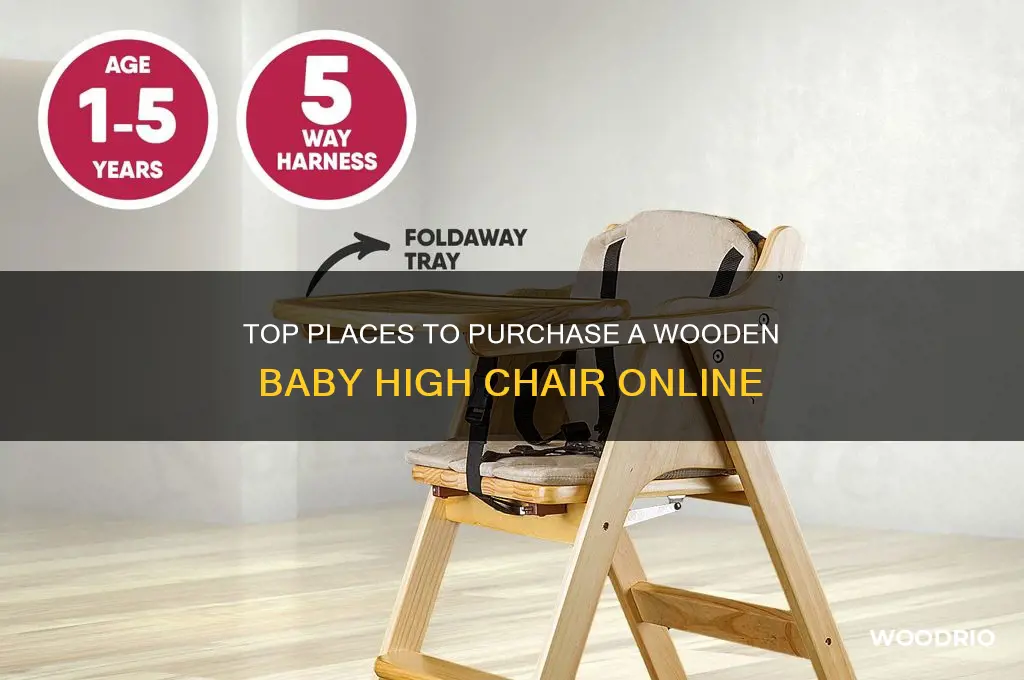where can i buy a wooden baby high chair