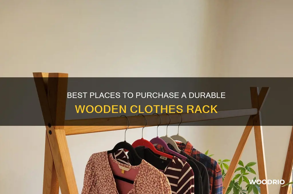 where can i buy a wooden clothes rack
