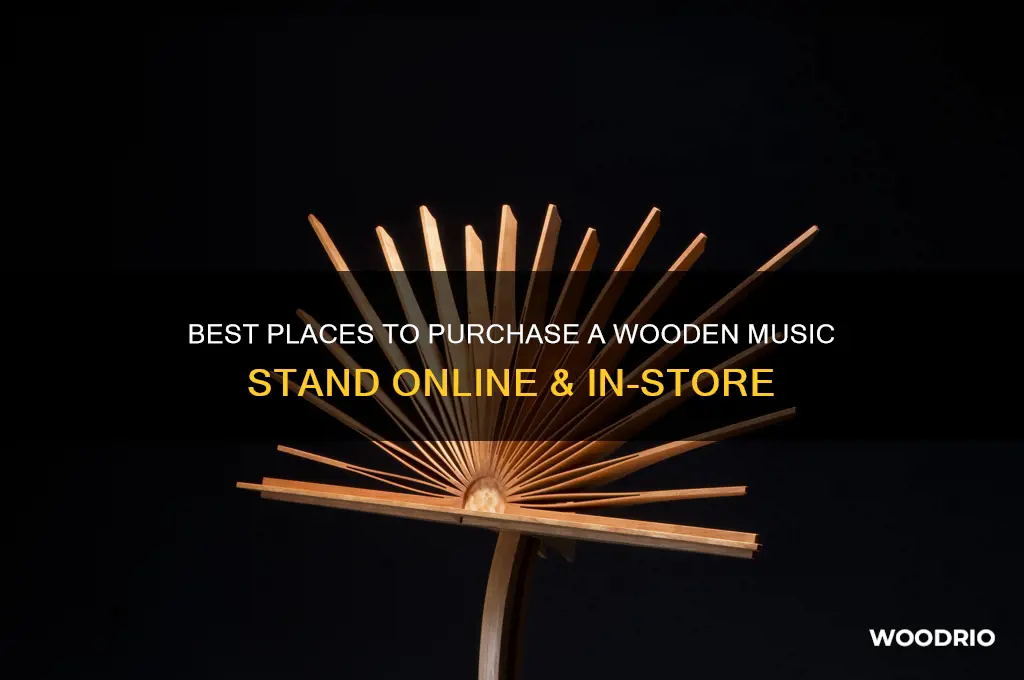 where can i buy a wooden music stand