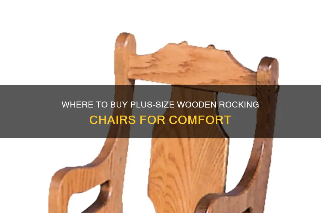 where can i buy a wooden rocking chair plus size