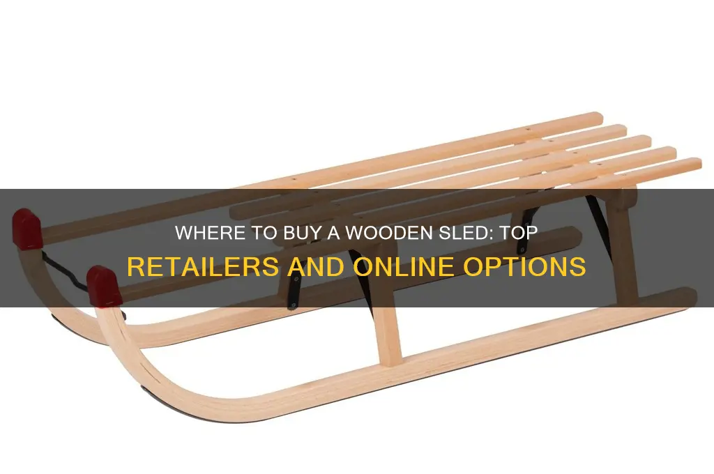 where can i buy a wooden sled