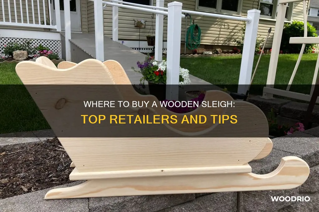 where can i buy a wooden sleigh