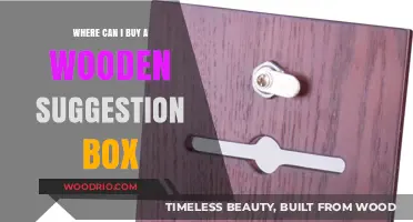 Where to Buy a Wooden Suggestion Box: Top Retailers and Options