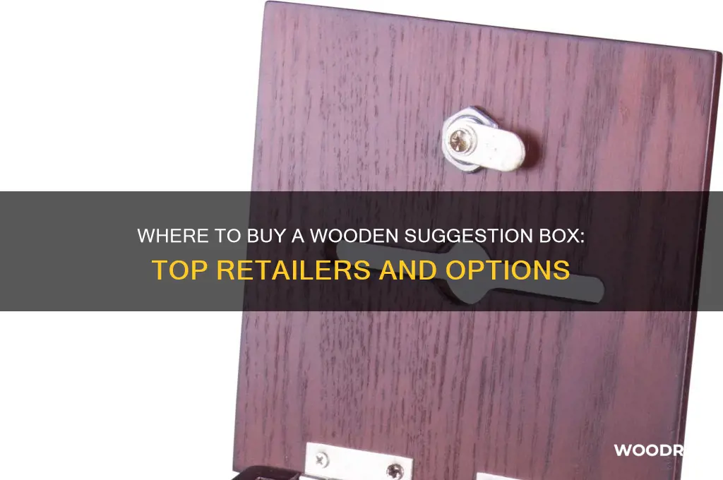 where can i buy a wooden suggestion box