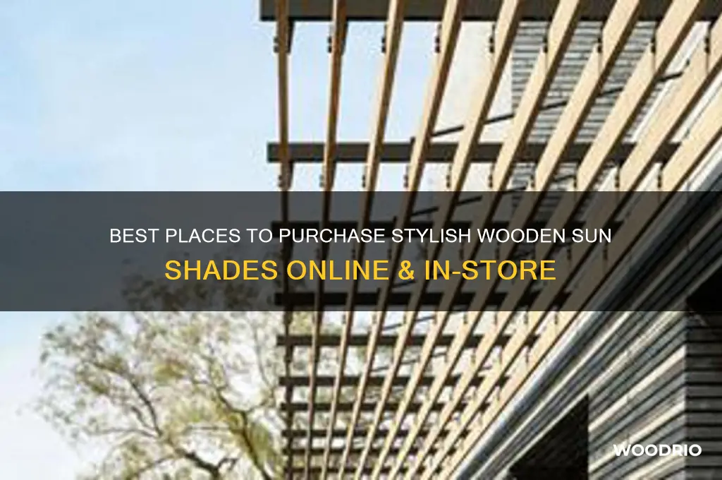 where can i buy a wooden sun shade