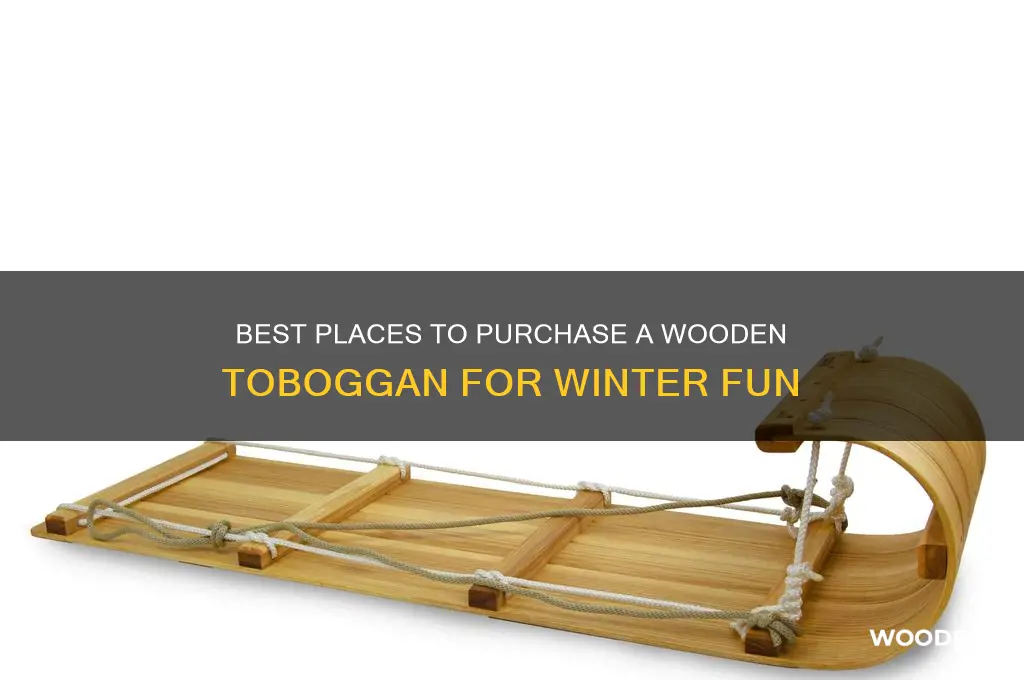 where can i buy a wooden toboggan