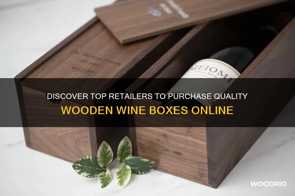 where can i buy a wooden wine box