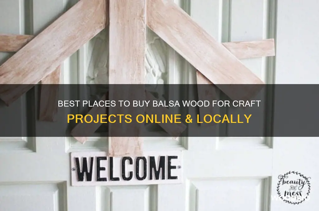 where can i buy balsa wood for crafts