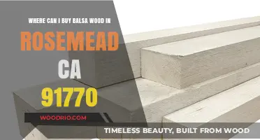 Where to Buy Balsa Wood in Rosemead, CA 91770: Top Stores