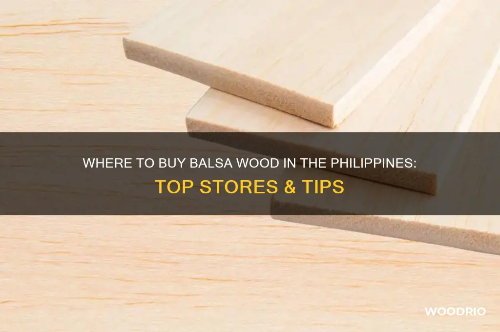 where can i buy balsa wood in the philippines