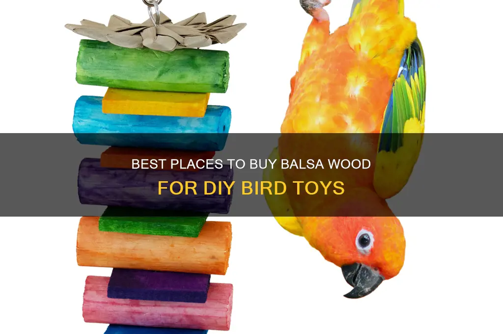 where can i buy balsa wood to make bird toys