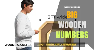 Where to Buy Large Wooden Numbers for Home Decor and Crafts