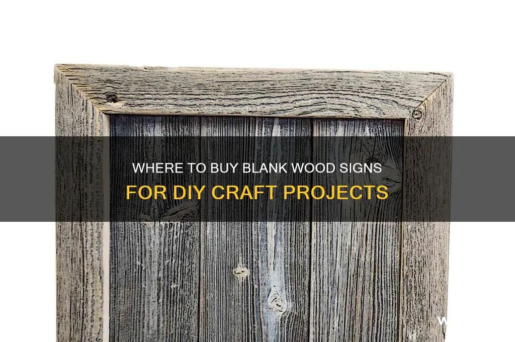 where can i buy blank wood signs