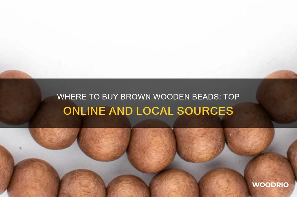 where can i buy brown wooden beads