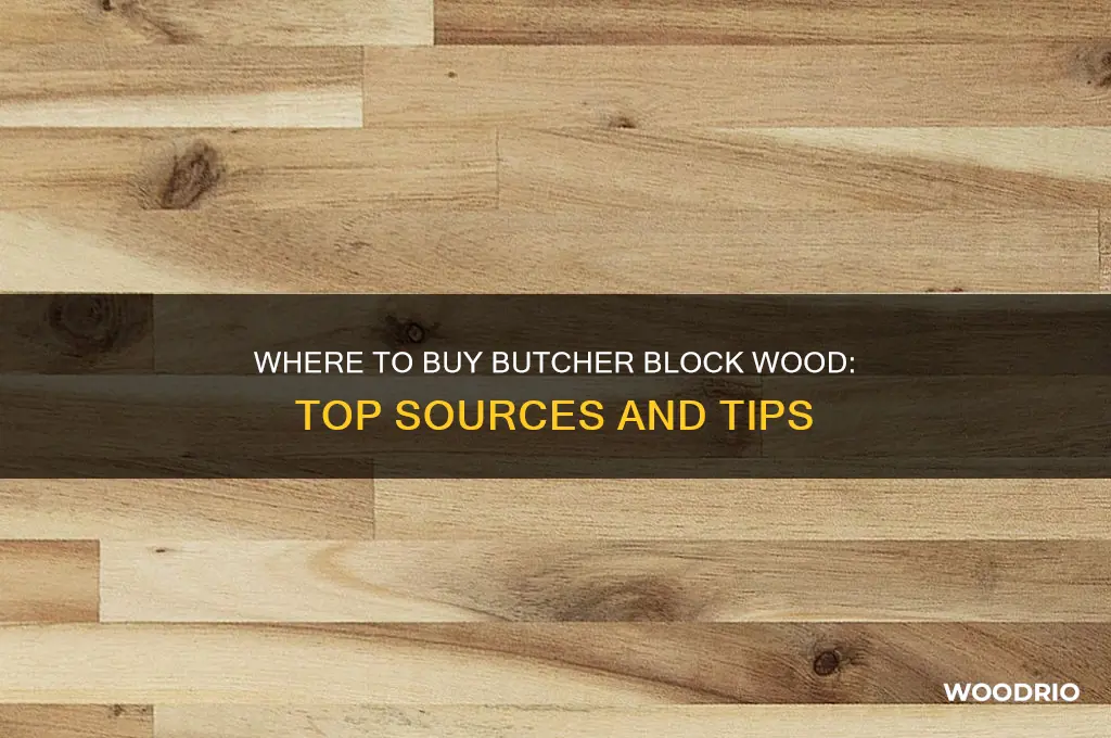 where can i buy butcher block wood