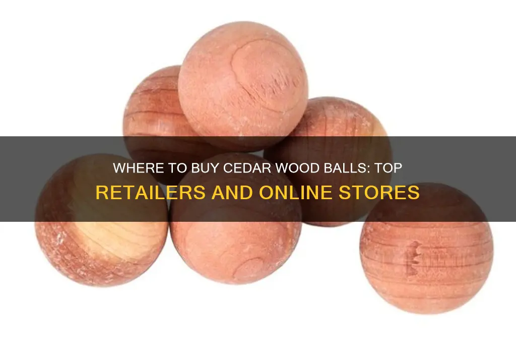 where can i buy cedar wood balls