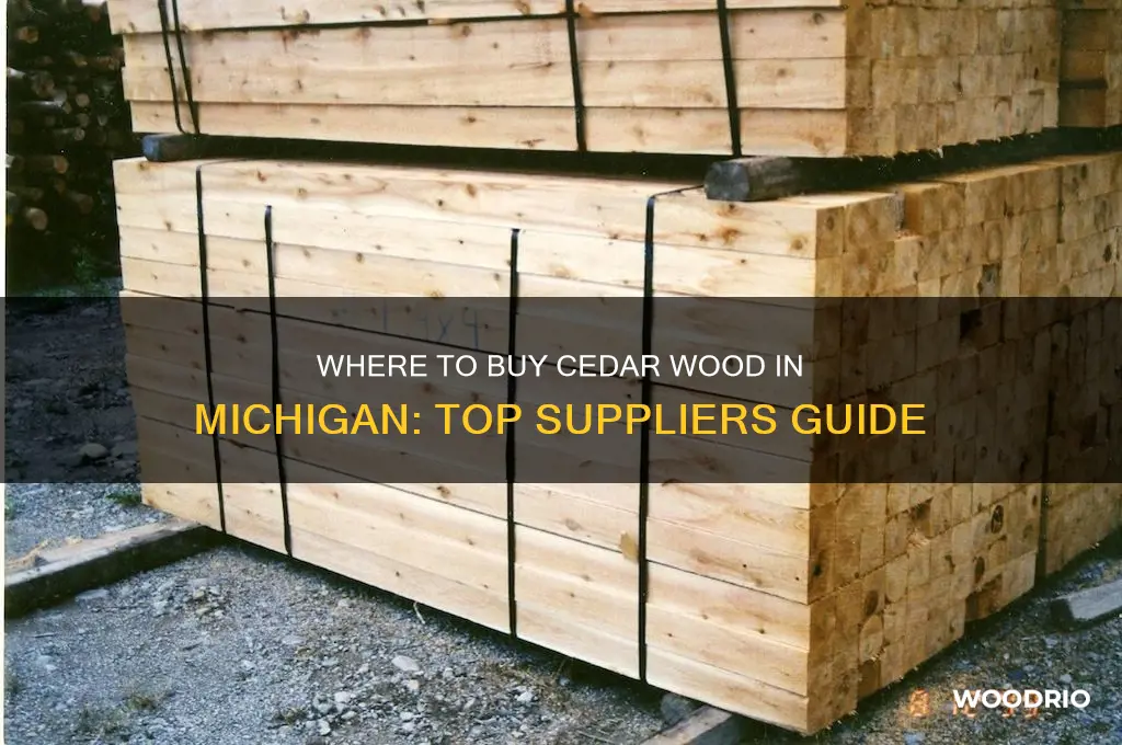 where can i buy cedar wood in michigan
