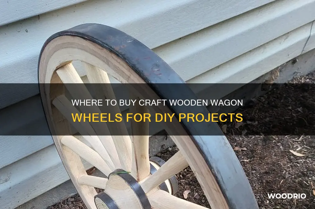 where can i buy craft wooden wagon wheels