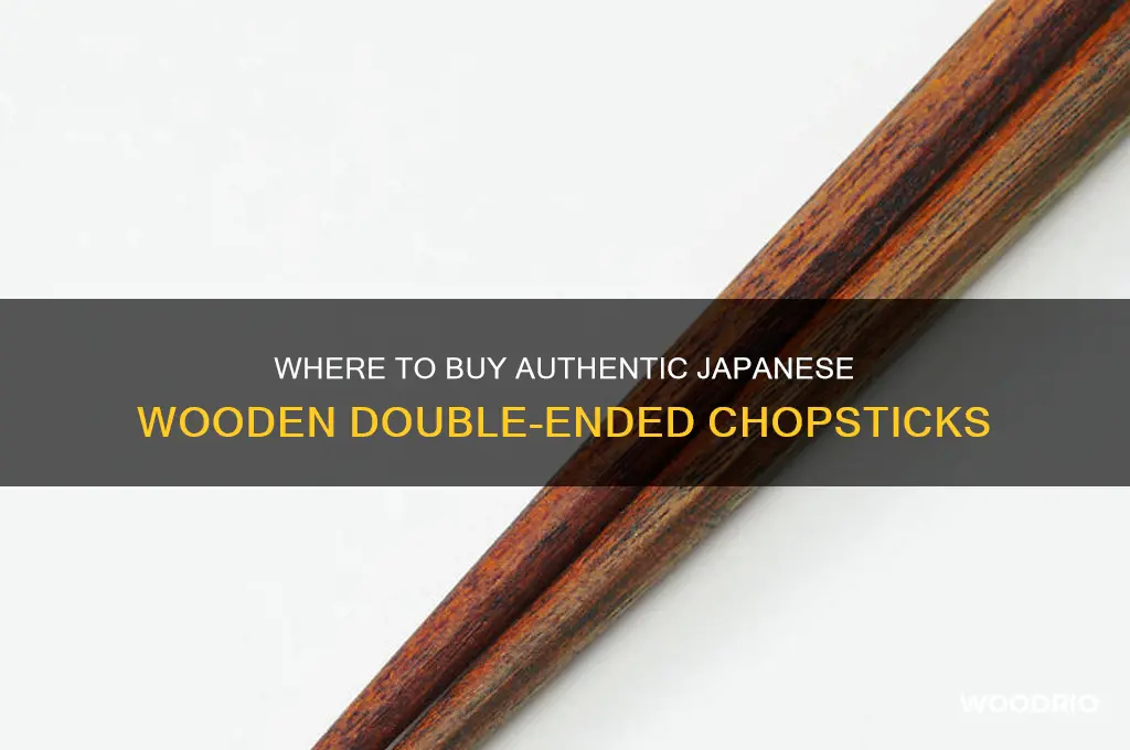 where can i buy japanese wooden double ended chopsticks
