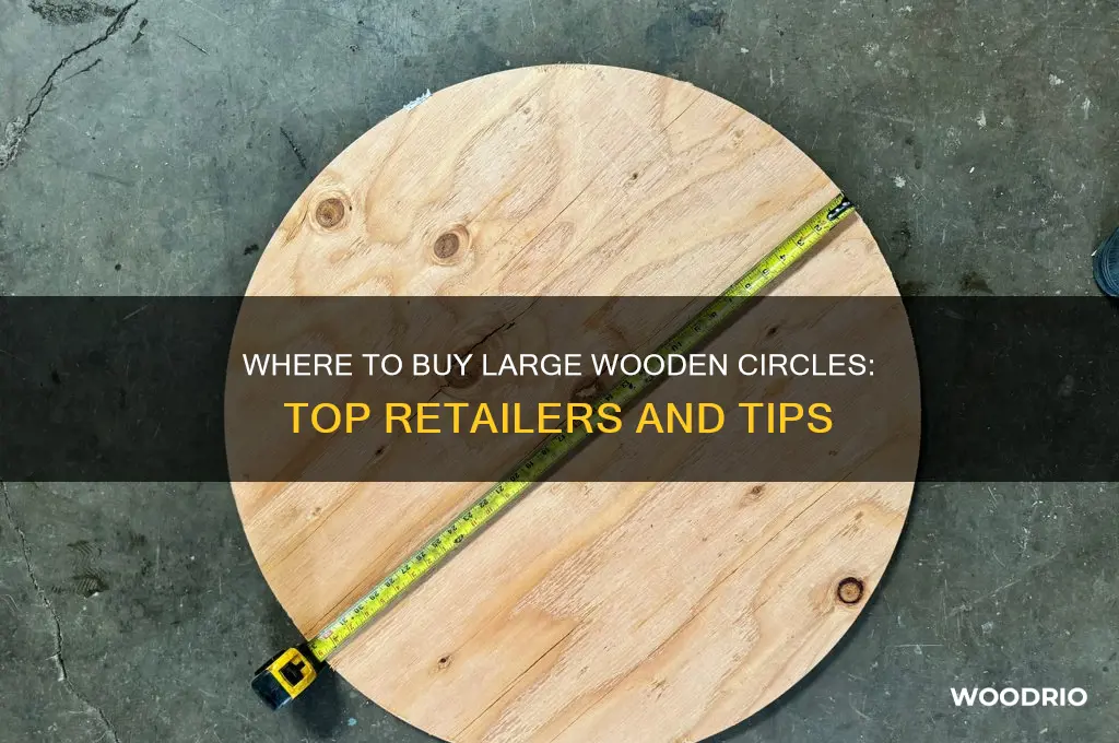 where can i buy large wooden circles