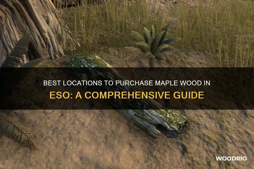 where can i buy maple wood in eso