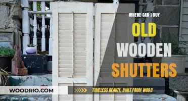 Where to Find and Buy Vintage Wooden Shutters for Your Home