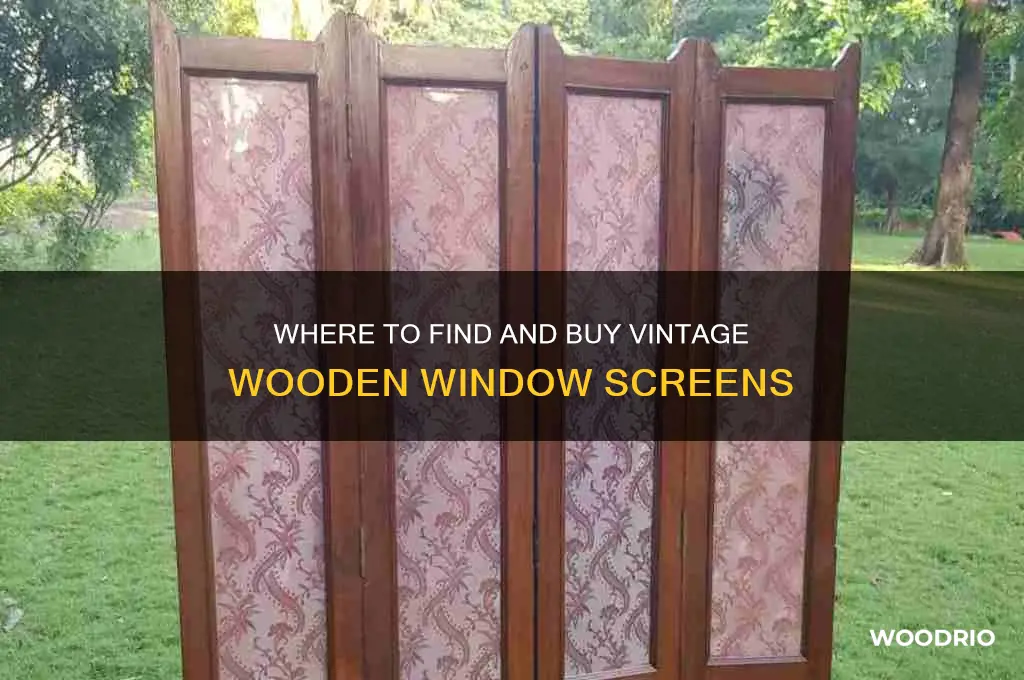 where can i buy old wooden window screens