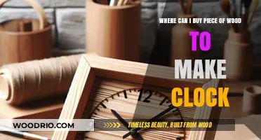 Where to Buy Quality Wood for DIY Clock Projects