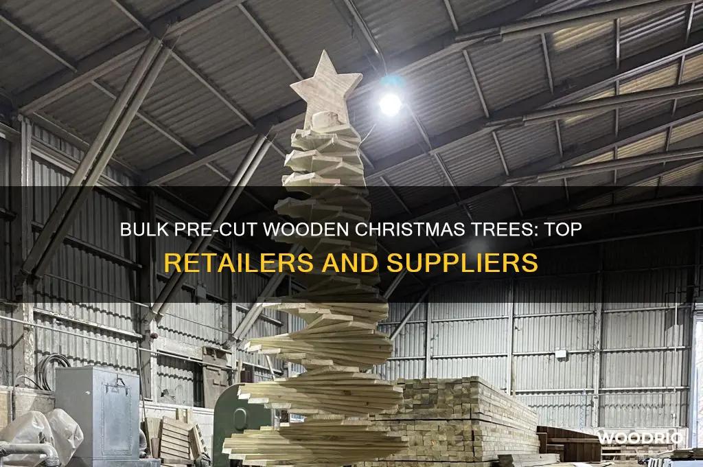 where can i buy pre-cut wooden christmas trees in bulk