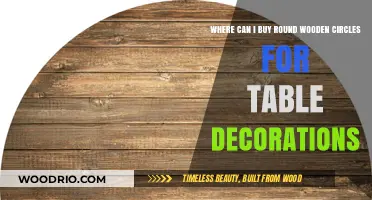 Where to Buy Round Wooden Circles for Table Decorations
