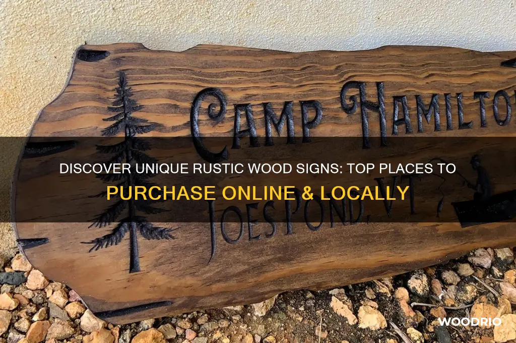 where can i buy rustic wood signs