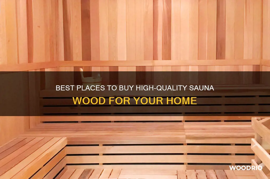 where can i buy sauna wood