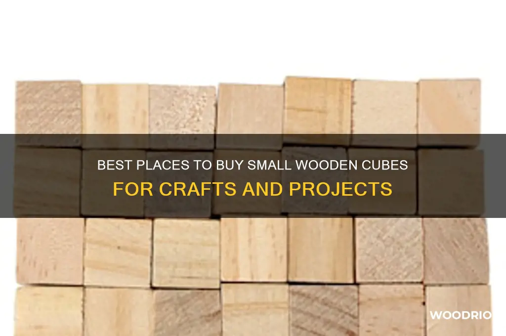 where can i buy small wooden cubes