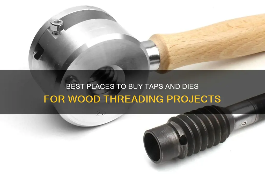 where can i buy taps and dies for threading wood