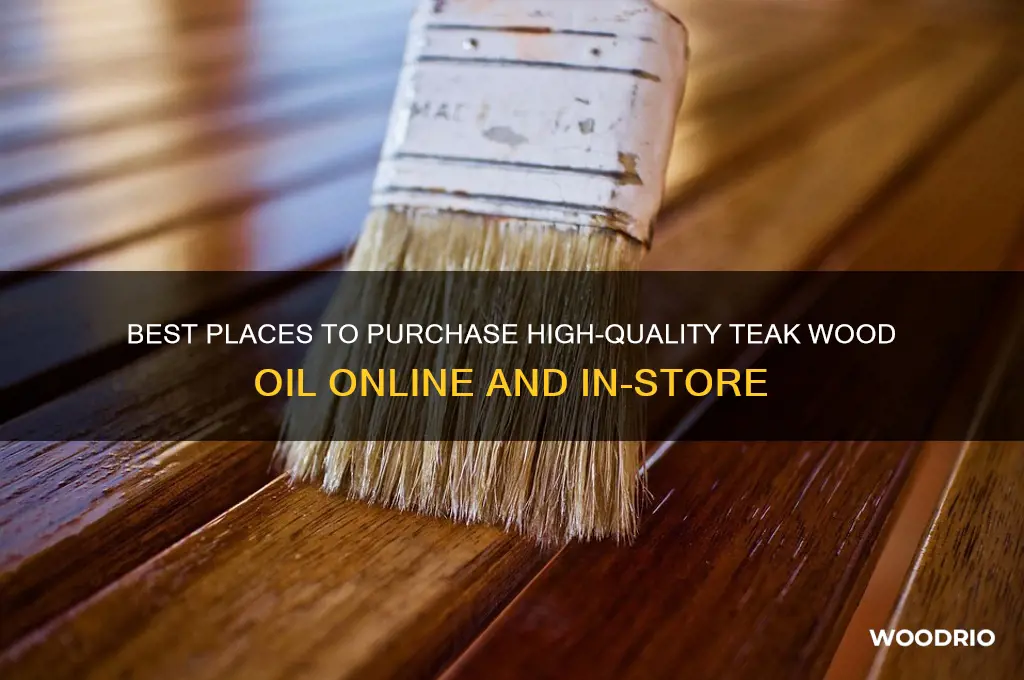 where can i buy teak wood oil