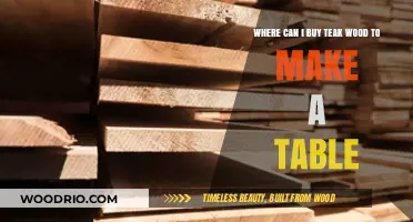 Where to Buy Teak Wood for Crafting Your Perfect Table