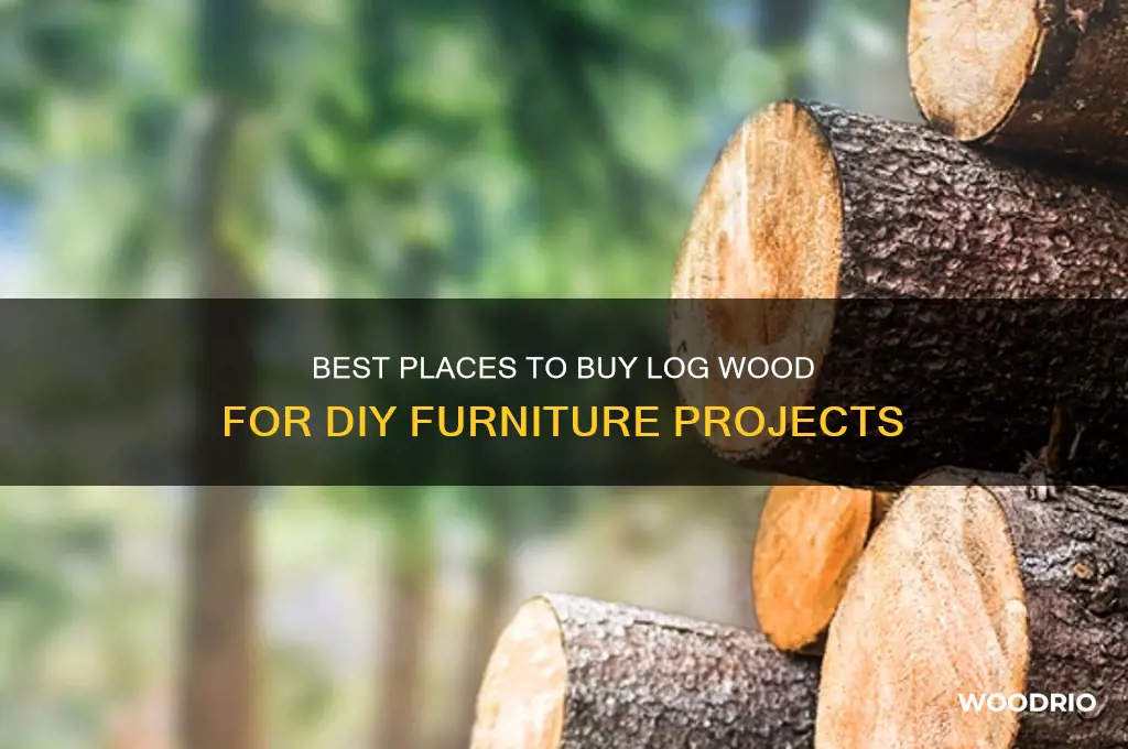 where can i buy the log wood for diy furniture