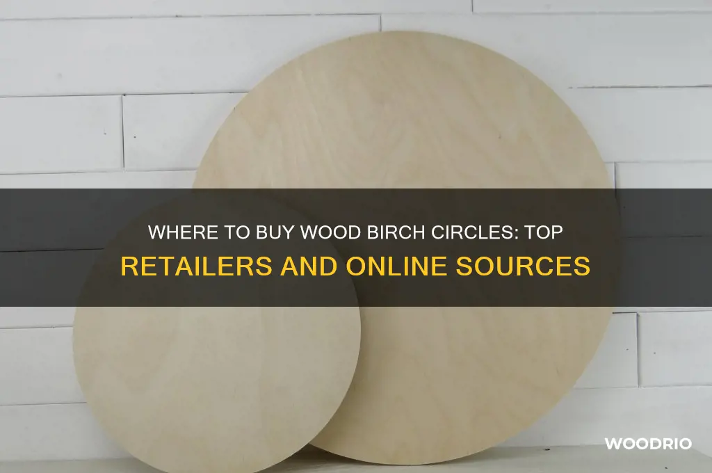 where can i buy wood birch circle