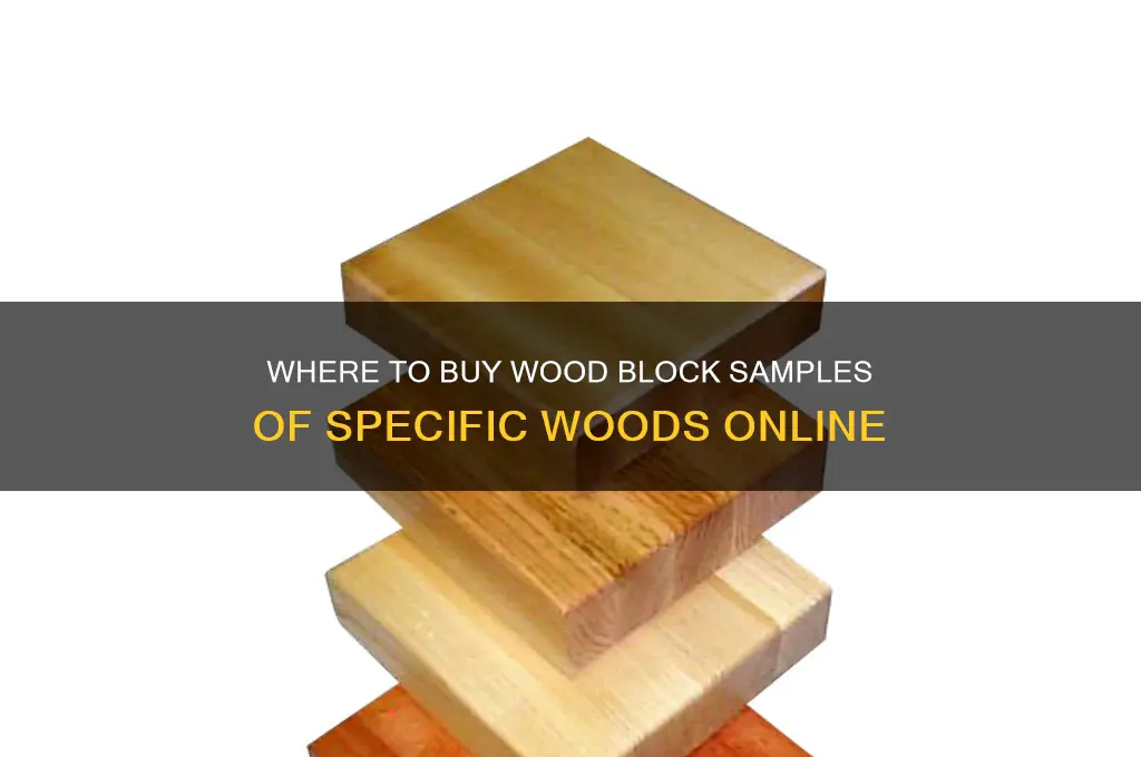 where can i buy wood block samples of secific woods