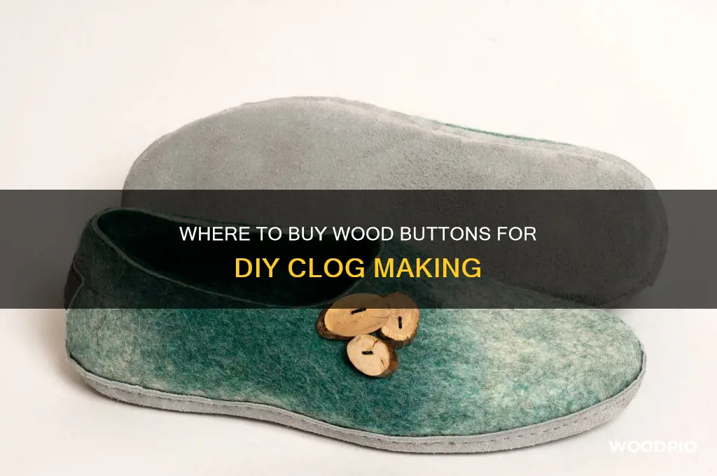 where can i buy wood buttoms to make clogs