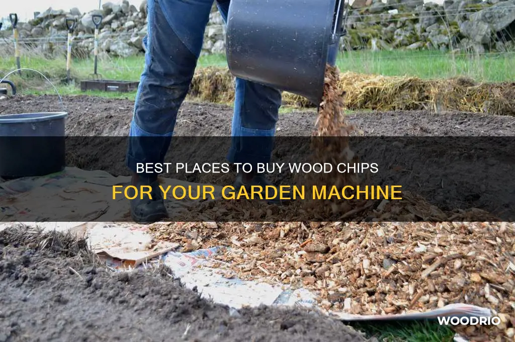 where can i buy wood chip for garden machine