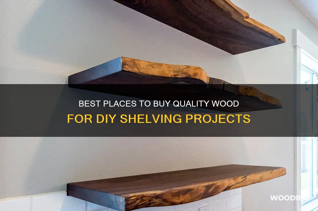 where can i buy wood for shelves
