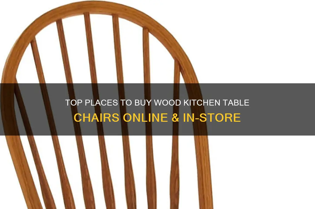 where can i buy wood kitchen table chairs