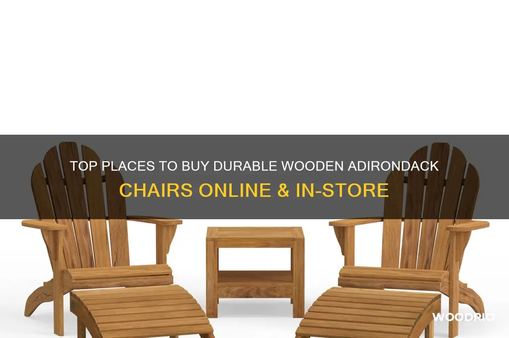 where can i buy wooden adirondack chairs