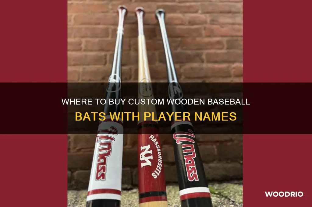 where can i buy wooden baseball bats with players names
