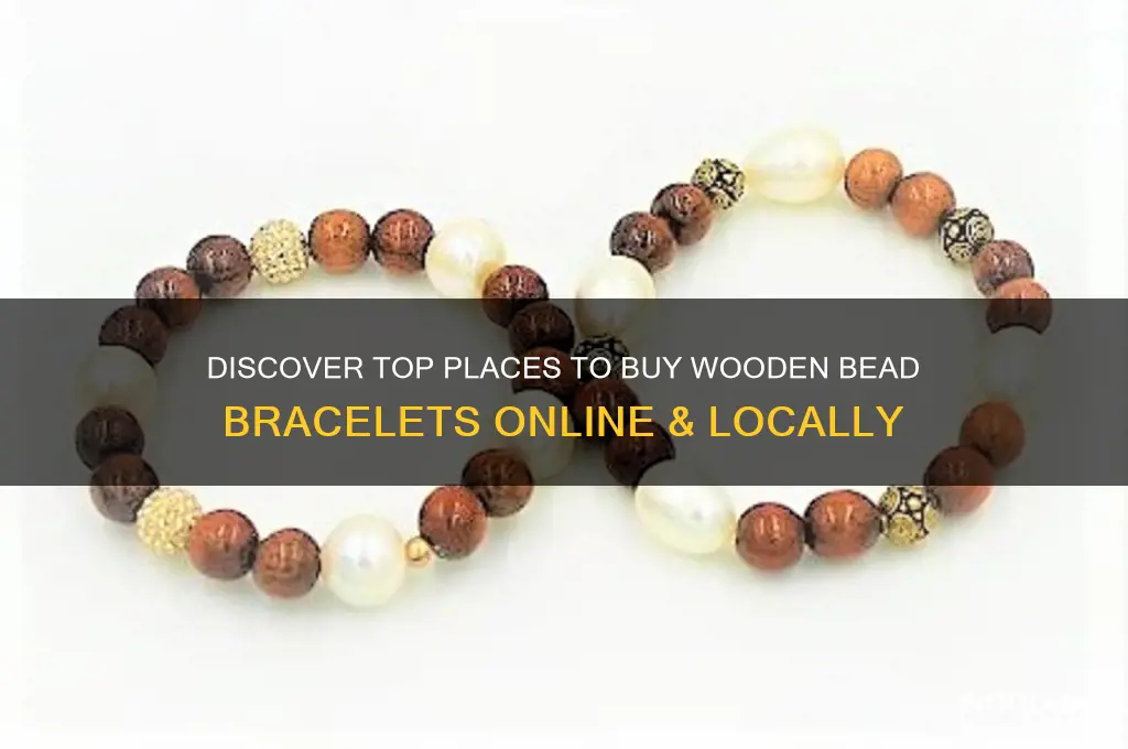 where can i buy wooden bead bracelets